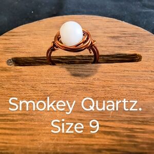 Smokey Quartz Ring Size 9